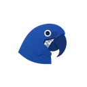 Martin Casino Logo - blauer Arara-Papagei